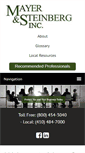Mobile Screenshot of mayersteinberg.com