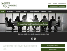 Tablet Screenshot of mayersteinberg.com